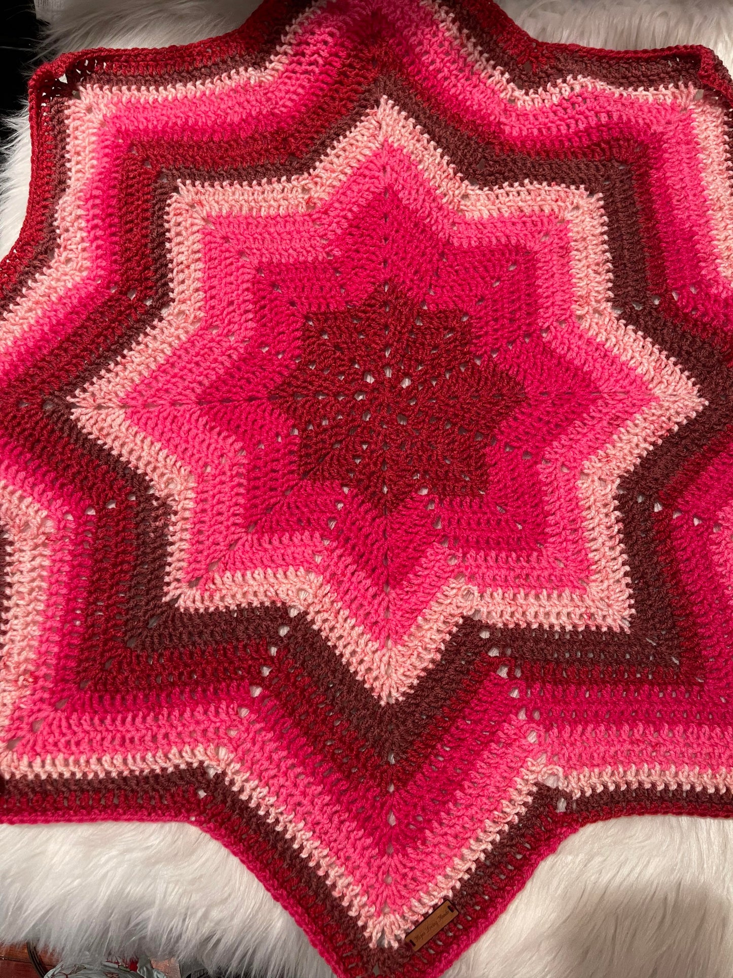 Eight Point Star Baby Blanket