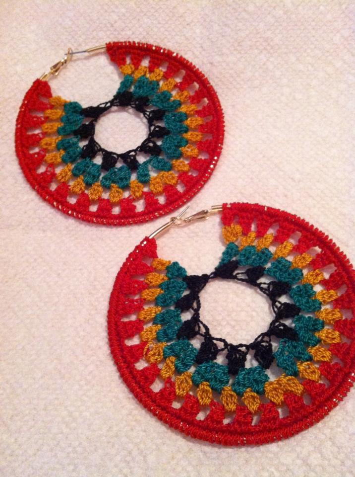 DIGITAL DOWNLOAD PATTERN Rasta Power Crochet Earrings