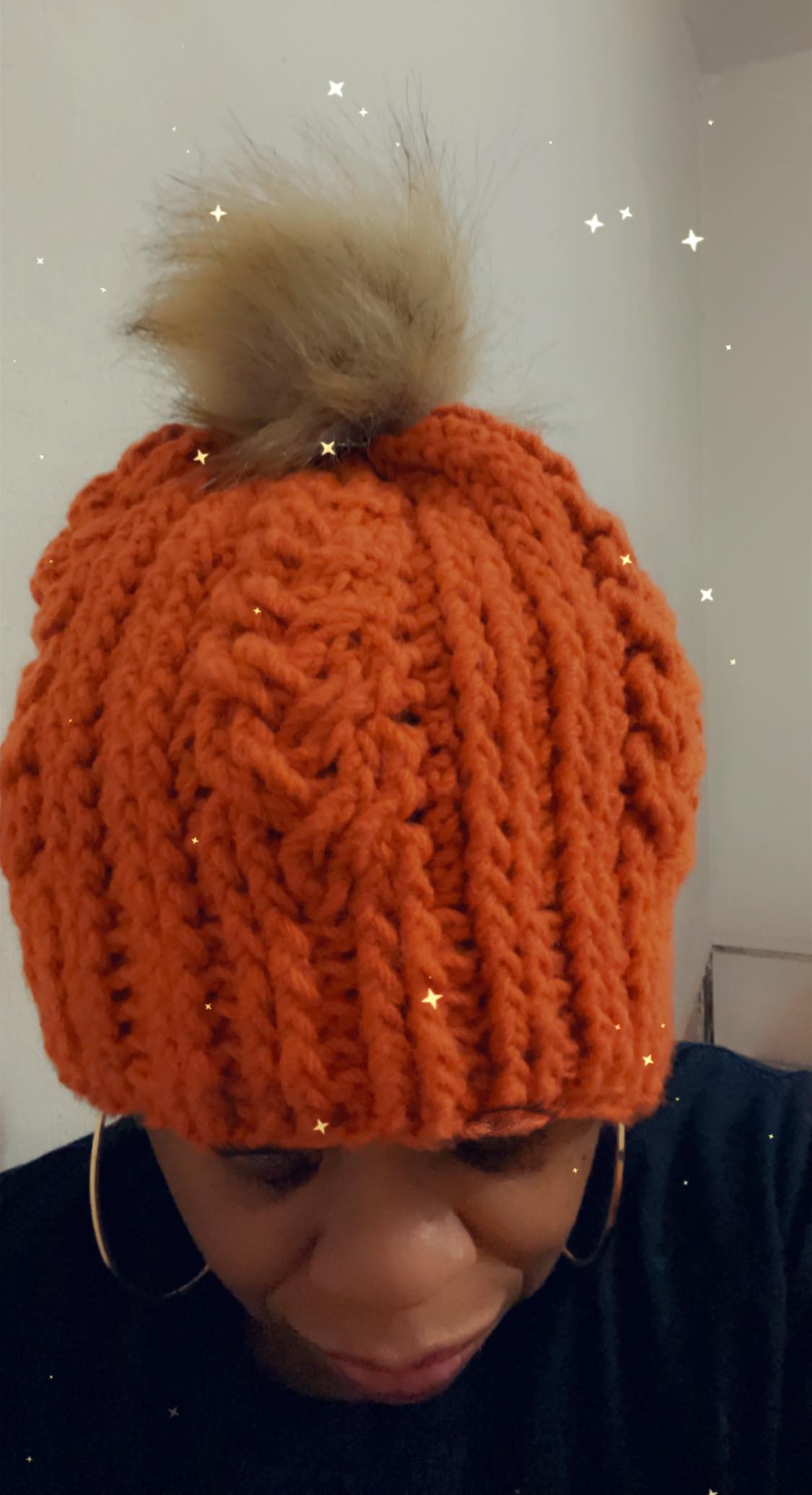 Just A Lil Cable Beanie – Handmade Crochet Cozy Winter Hat