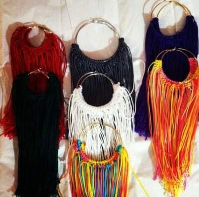 Hope's Shredded Handmade Hoop Earrings