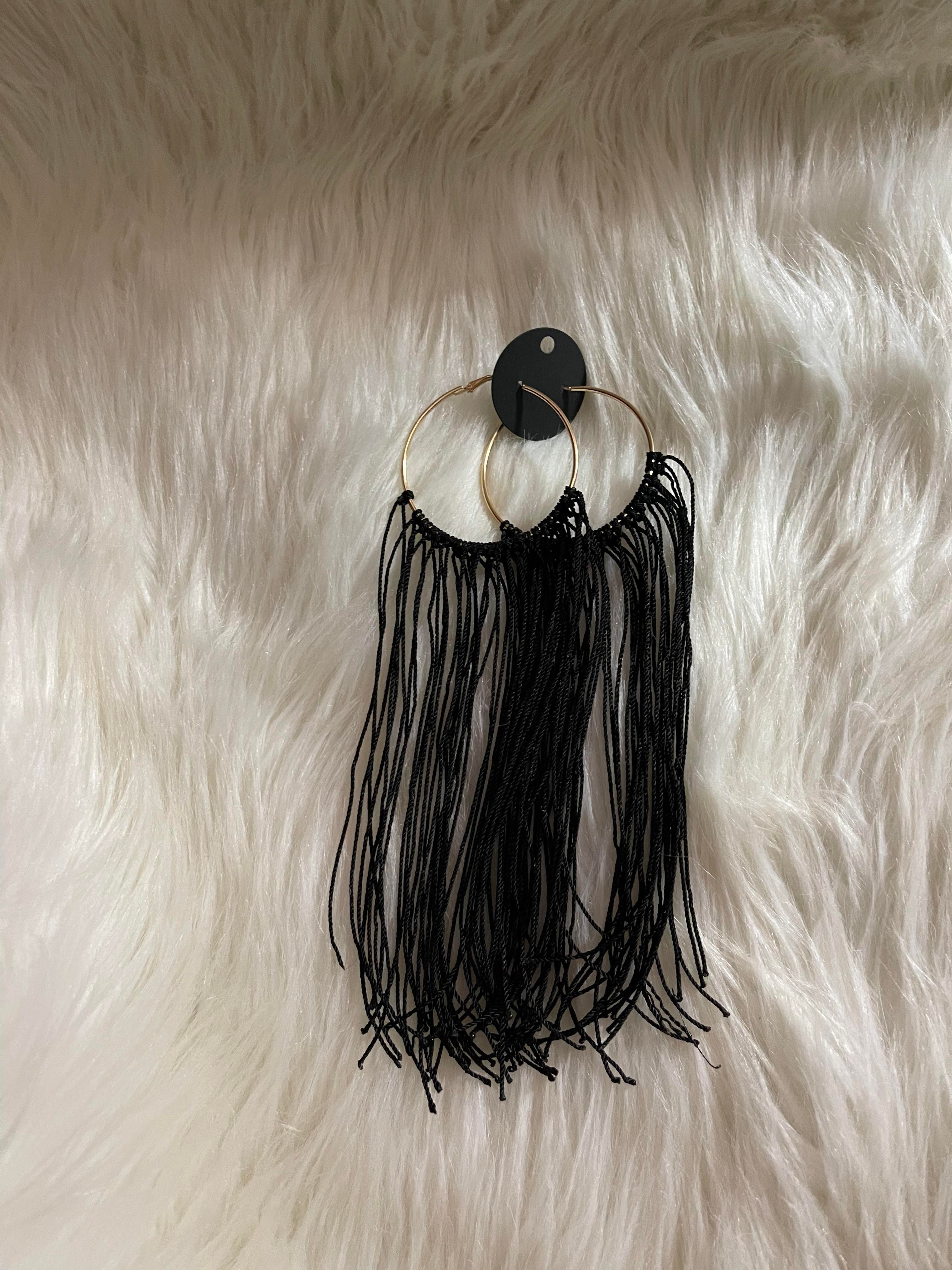 Hope's Shredded Handmade Hoop Earrings