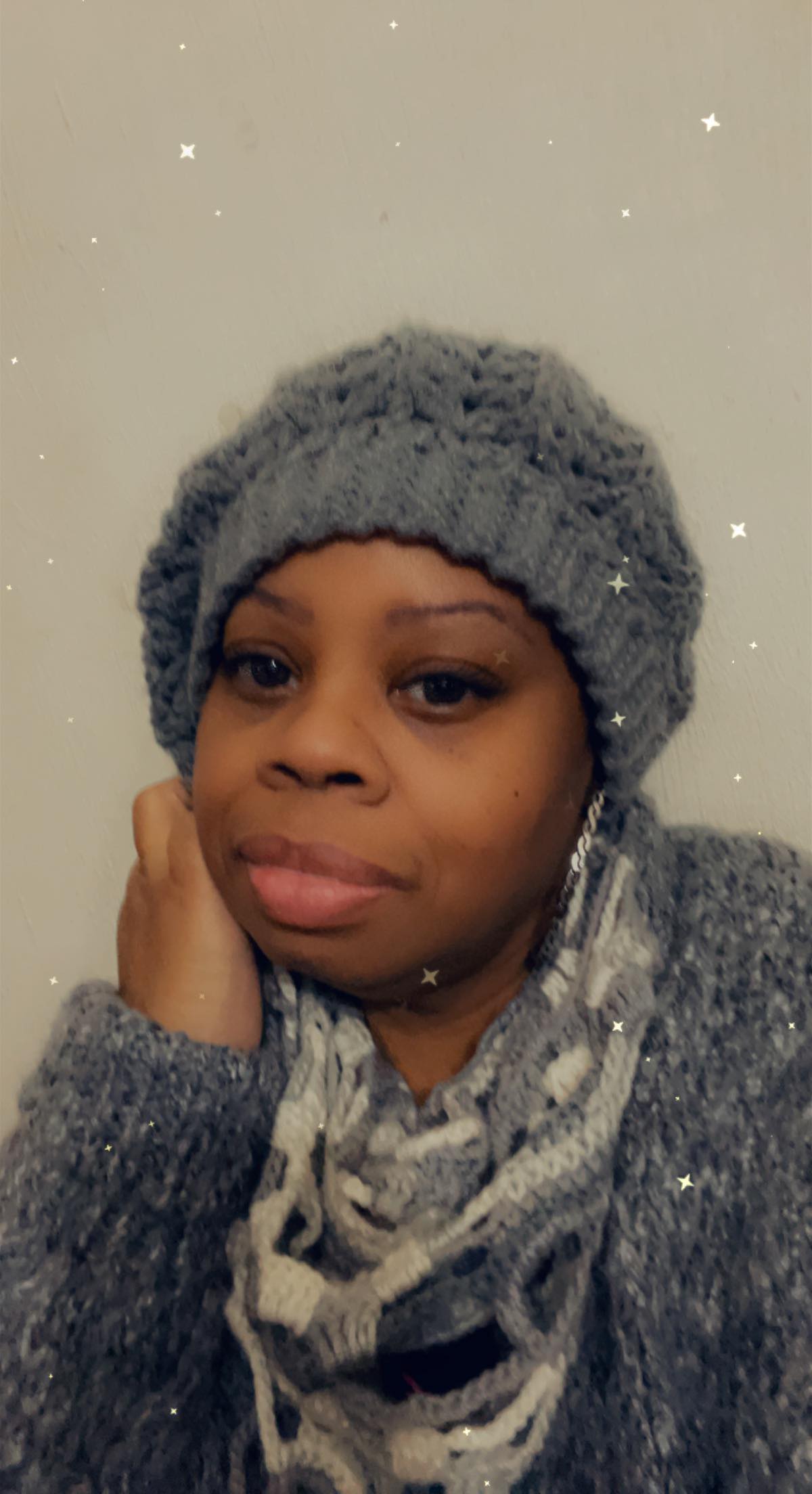 Slouchy Crochet Tam – Handmade Scallop Stitch Beanie, Cozy Winter Hat