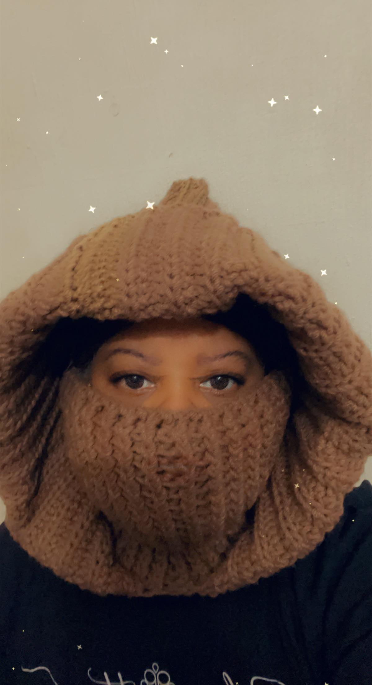 Turtleneck Hoodie Balaclava – Handmade Crochet Winter Headwear