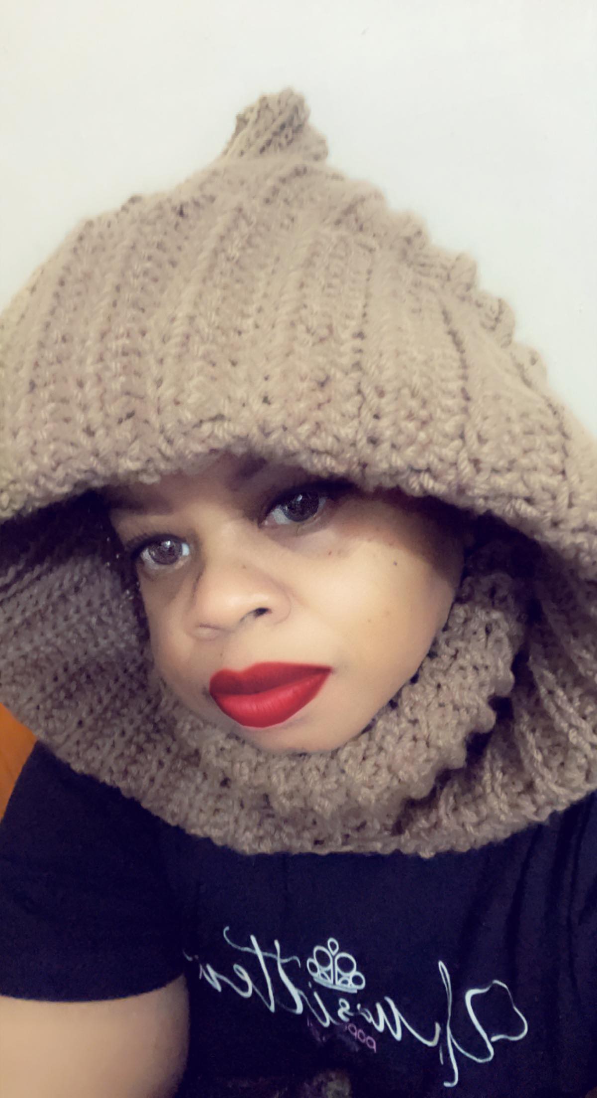 Turtleneck Hoodie Balaclava – Handmade Crochet Winter Headwear