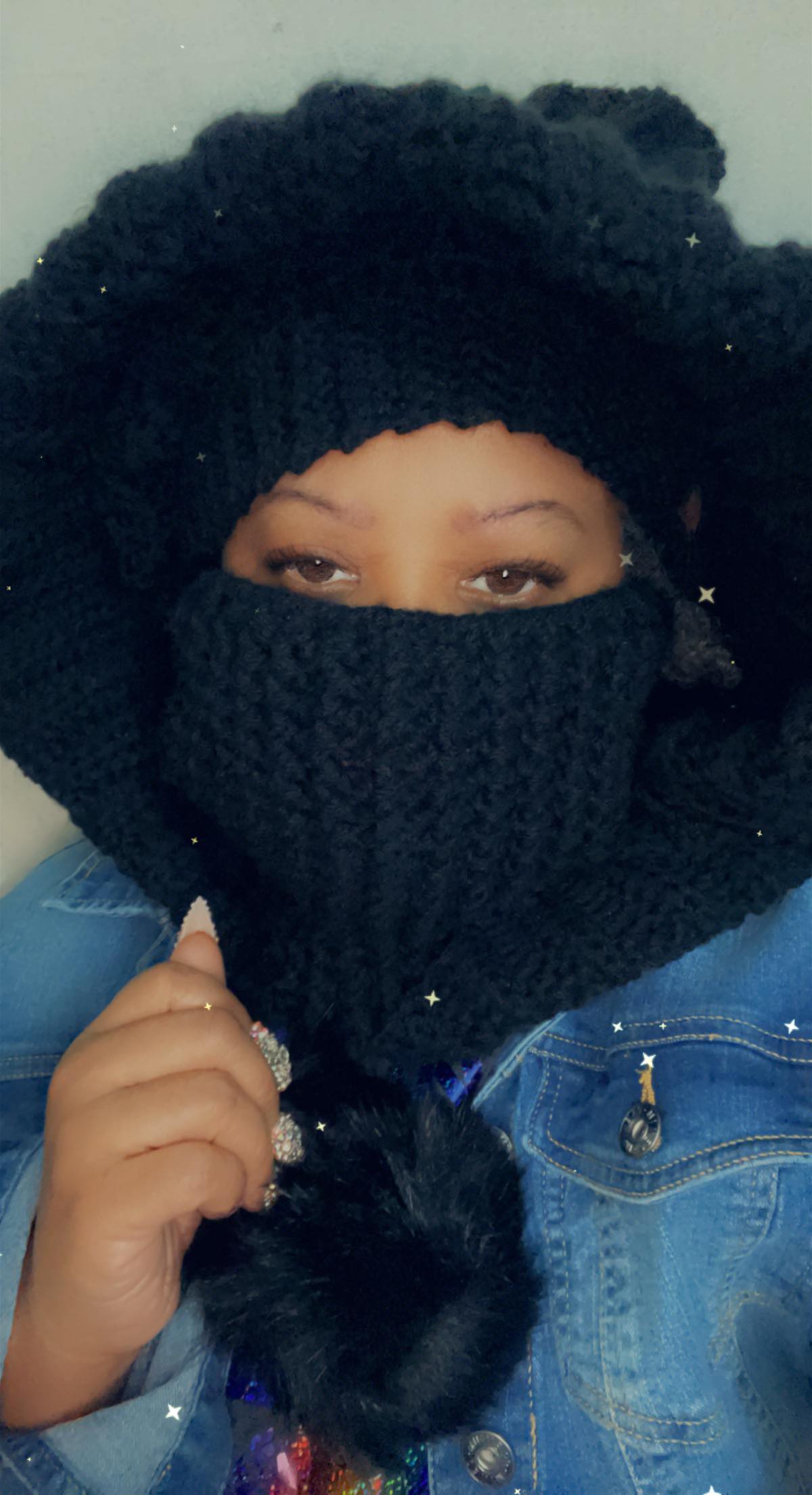 Turtleneck Hoodie Balaclava – Handmade Crochet Winter Headwear