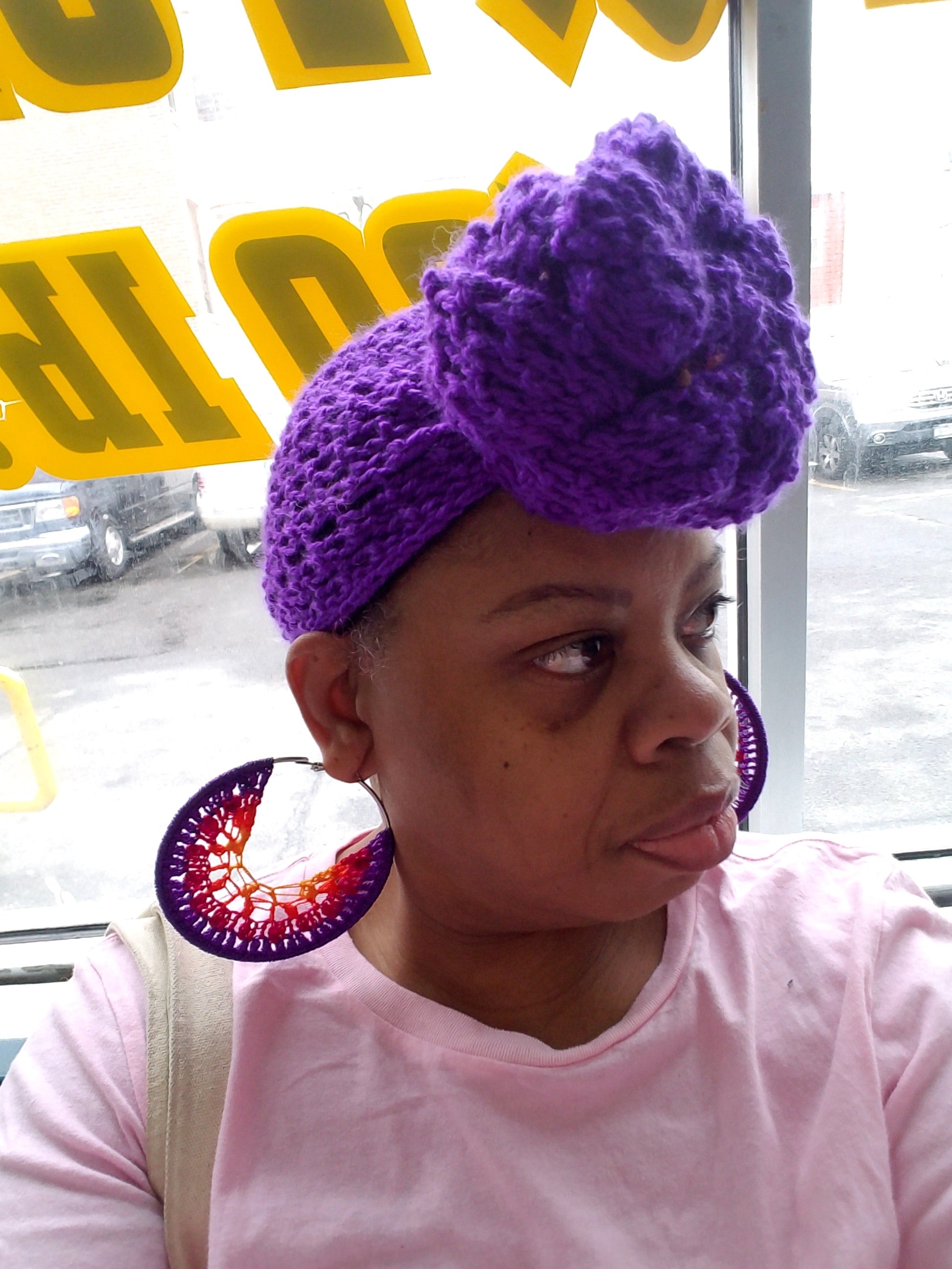 Queen Bee Crochet Headwrap – Handmade Cozy & Stylish Hair Accessory