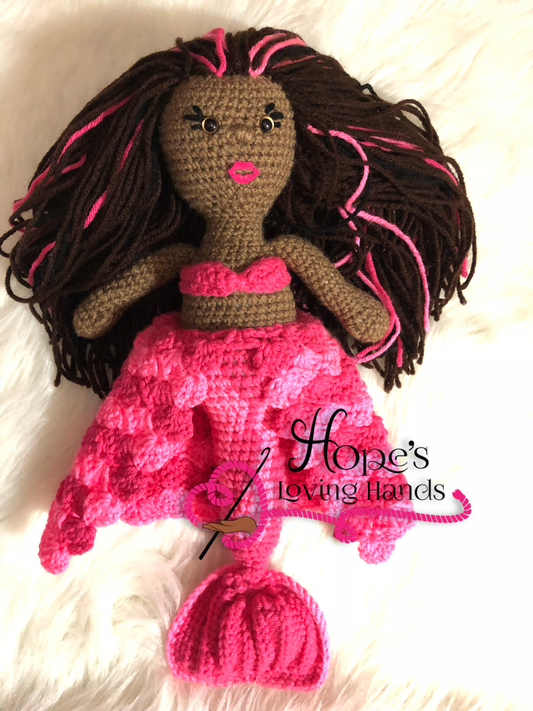 Melanin Mermaid Doll