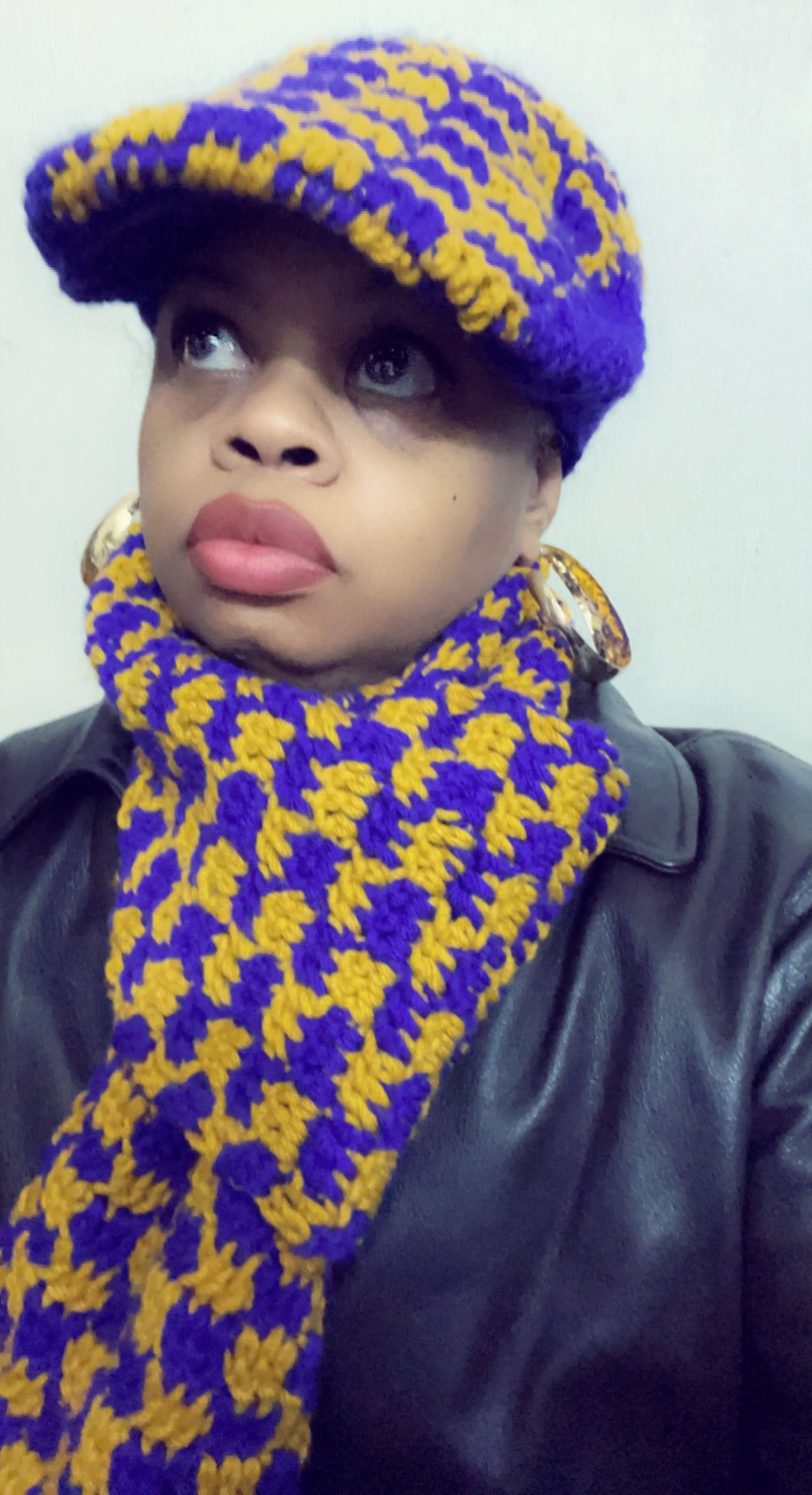 Who's The Boss Winter Hat Set – Handmade Crochet Cozy Beanie & Matching Accessories