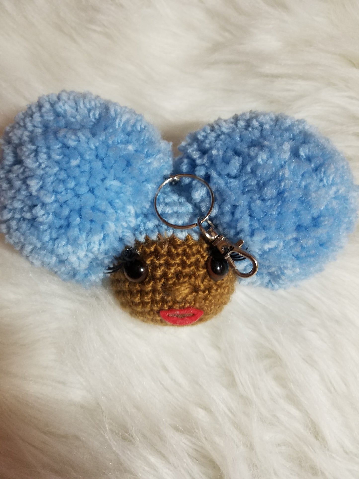 Big Sis Afro Puff Keychains