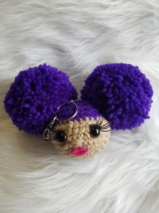 Big Sis Afro Puff Keychains