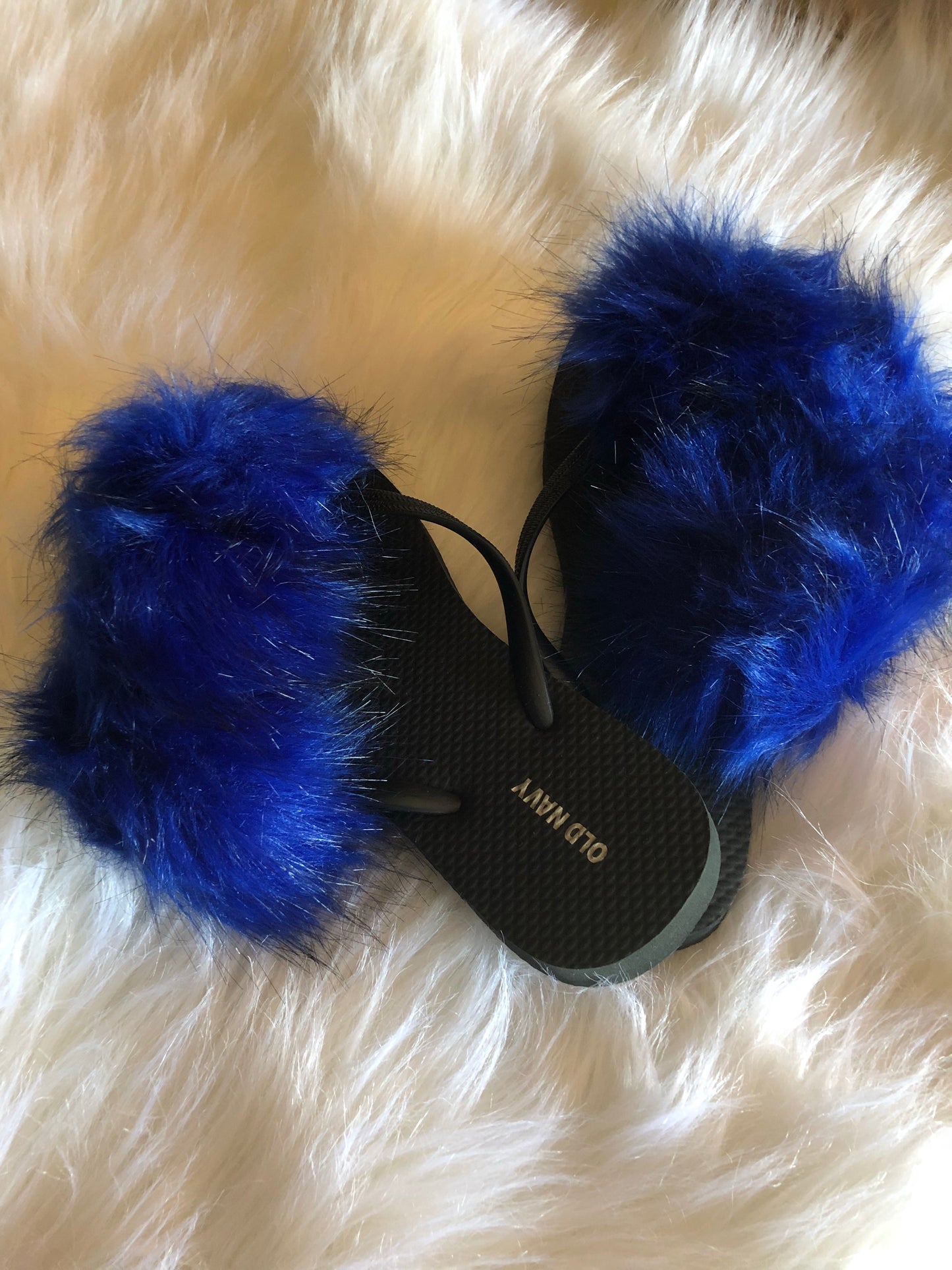 Furry Flip Flop Slippers