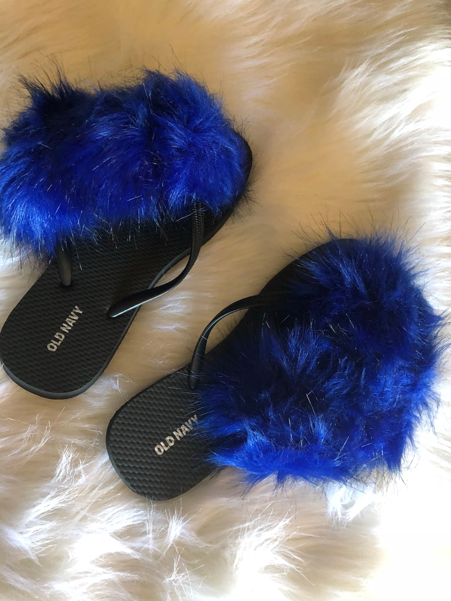 Furry Flip Flop Slippers